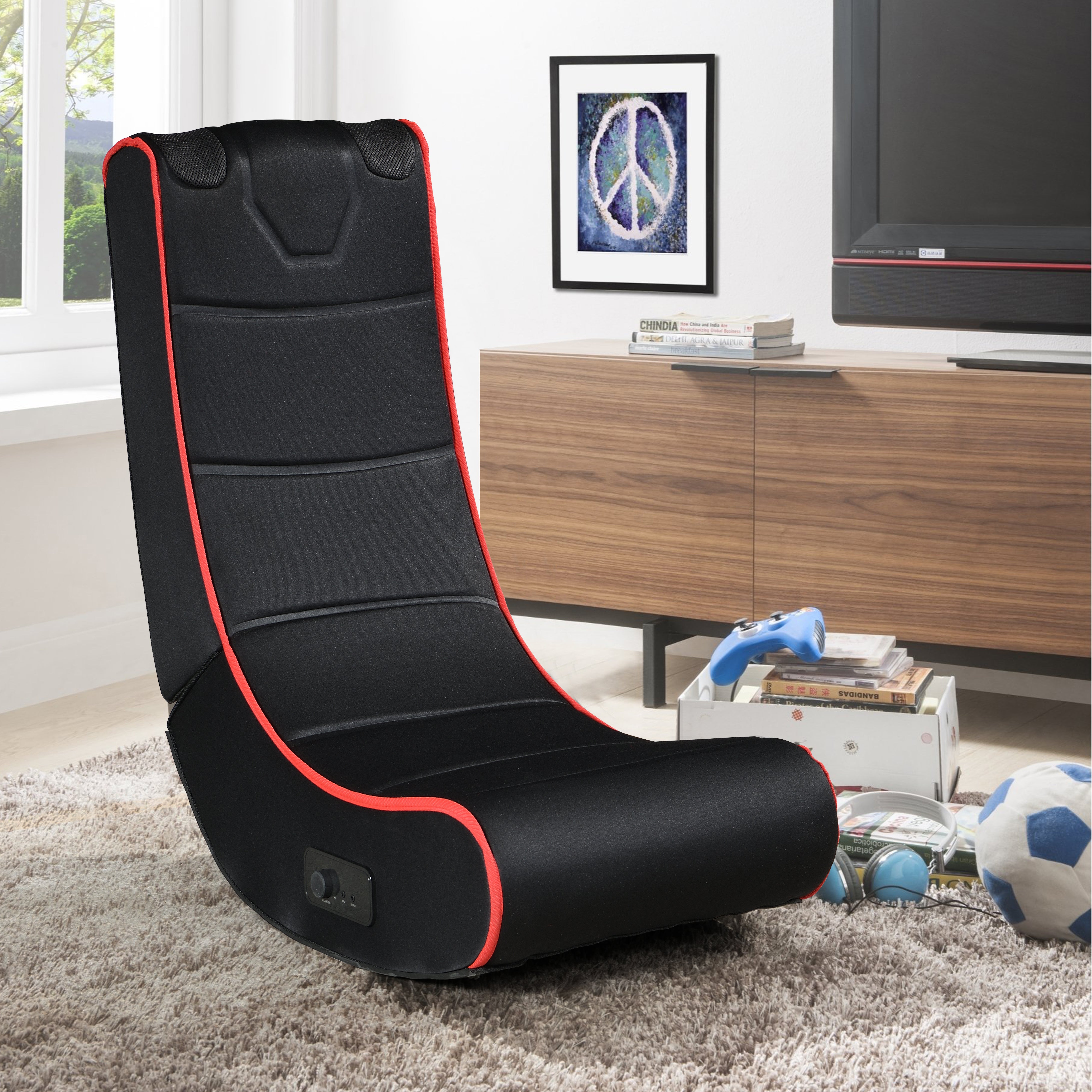 FOLDABLE GAMING CHAIR WITH ONBOARD SPEAKERS - Gaming Empire