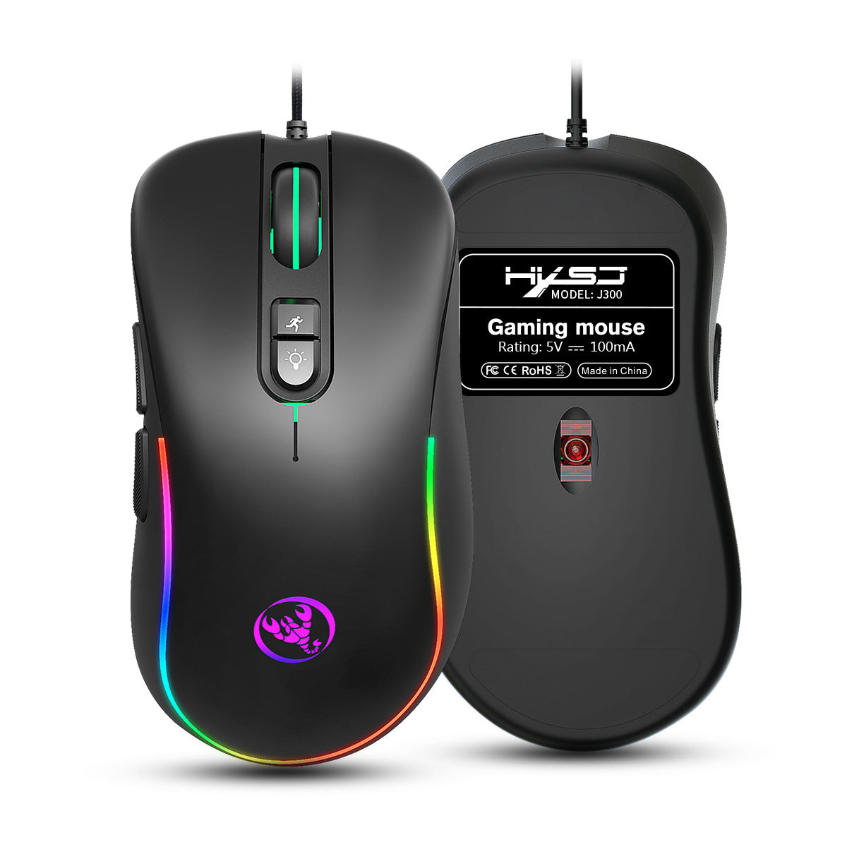 7D key gaming mouse, macro programmable RGB luminous gaming wired mouse - Gaming Empire