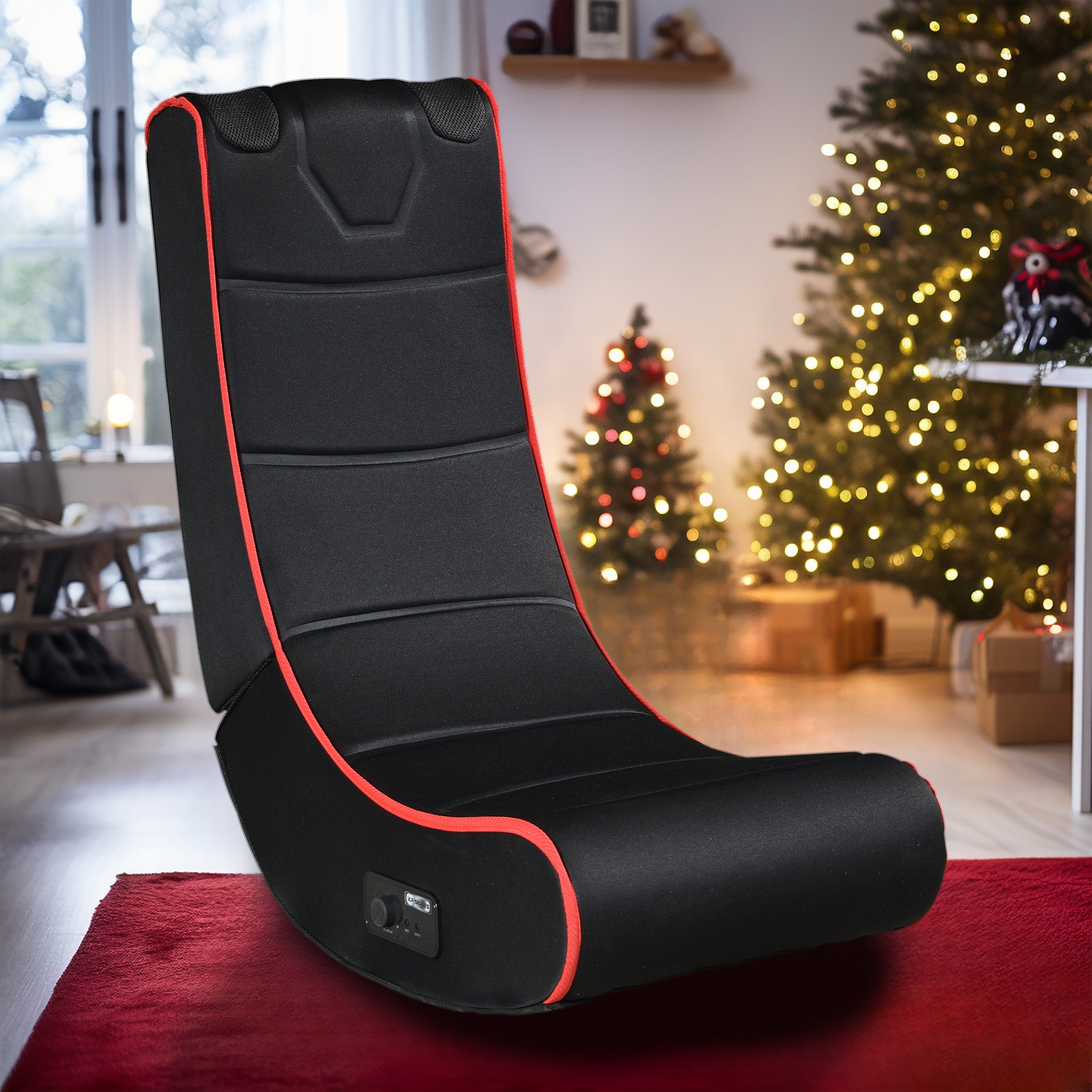 FOLDABLE GAMING CHAIR WITH ONBOARD SPEAKERS - Gaming Empire