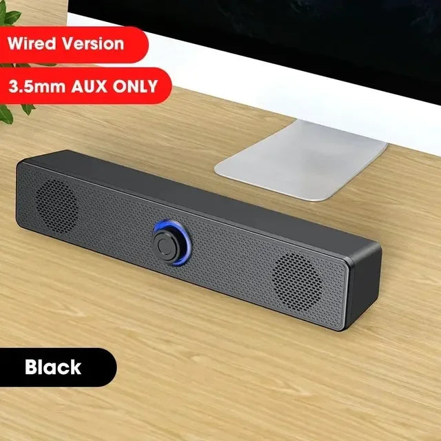 PC Soundbar Wired and Wireless Bluetooth Speaker USB Powered Soundbar for TV Pc Laptop Gaming Home Theater Surround Audio System - Gaming Empire
