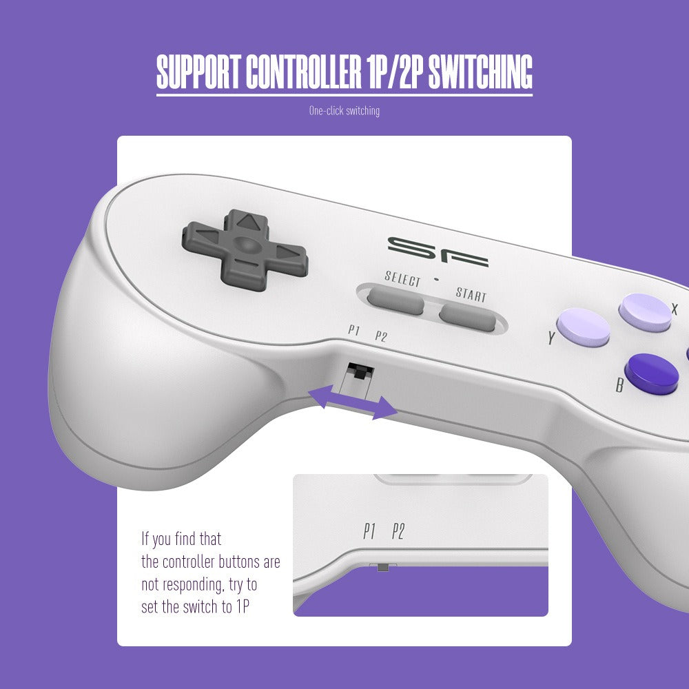 SFC Classic Retro Gaming Console Super SNES Wireless Doubles HD Gaming Console Y2 SF Mini Gaming Console - Gaming Empire