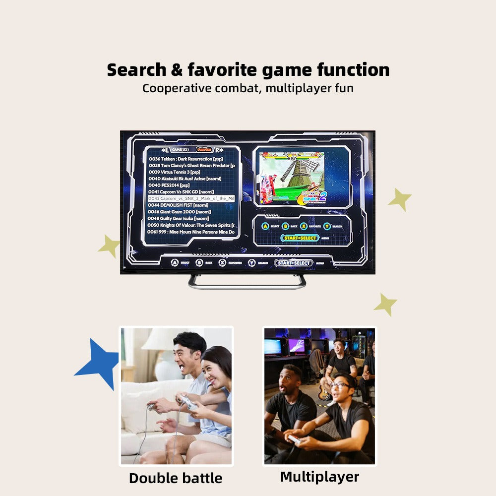 Home TV game console PSP/N64/NDS/DC/PS1 gaming Y5 lite wireless retro game console - Gaming Empire
