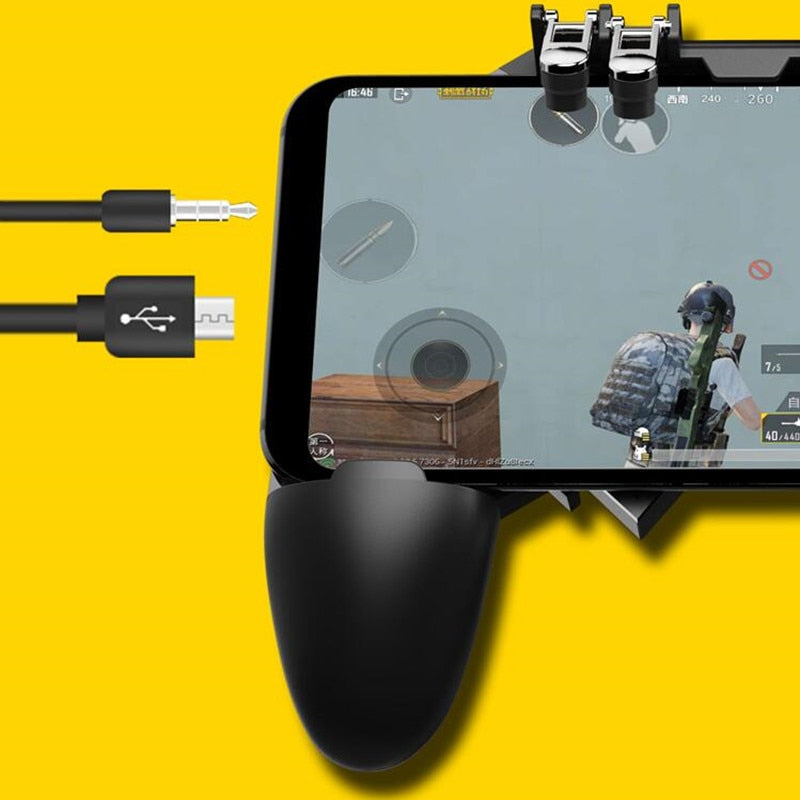 Pubg Game Gamepad AK66 For Mobile Phone Shooter Trigger Fire Button Game Controller Joystick Metal Trigger - Gaming Empire