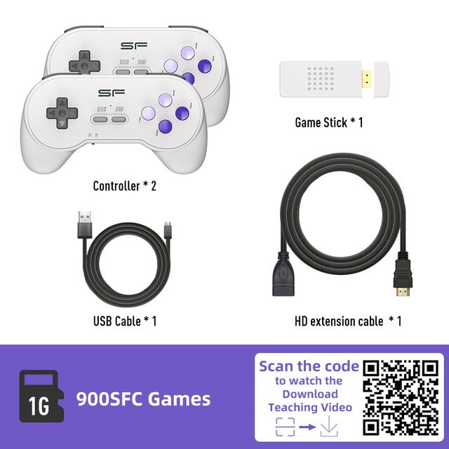 SFC Classic Retro Gaming Console Super SNES Wireless Doubles HD Gaming Console Y2 SF Mini Gaming Console - Gaming Empire