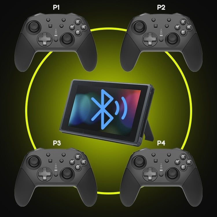 Private Model Adhesive Switch Wireless Bluetooth Controller with Vibration 6-Axis Sensory Switch Pro Gaming Controller - Gaming Empire