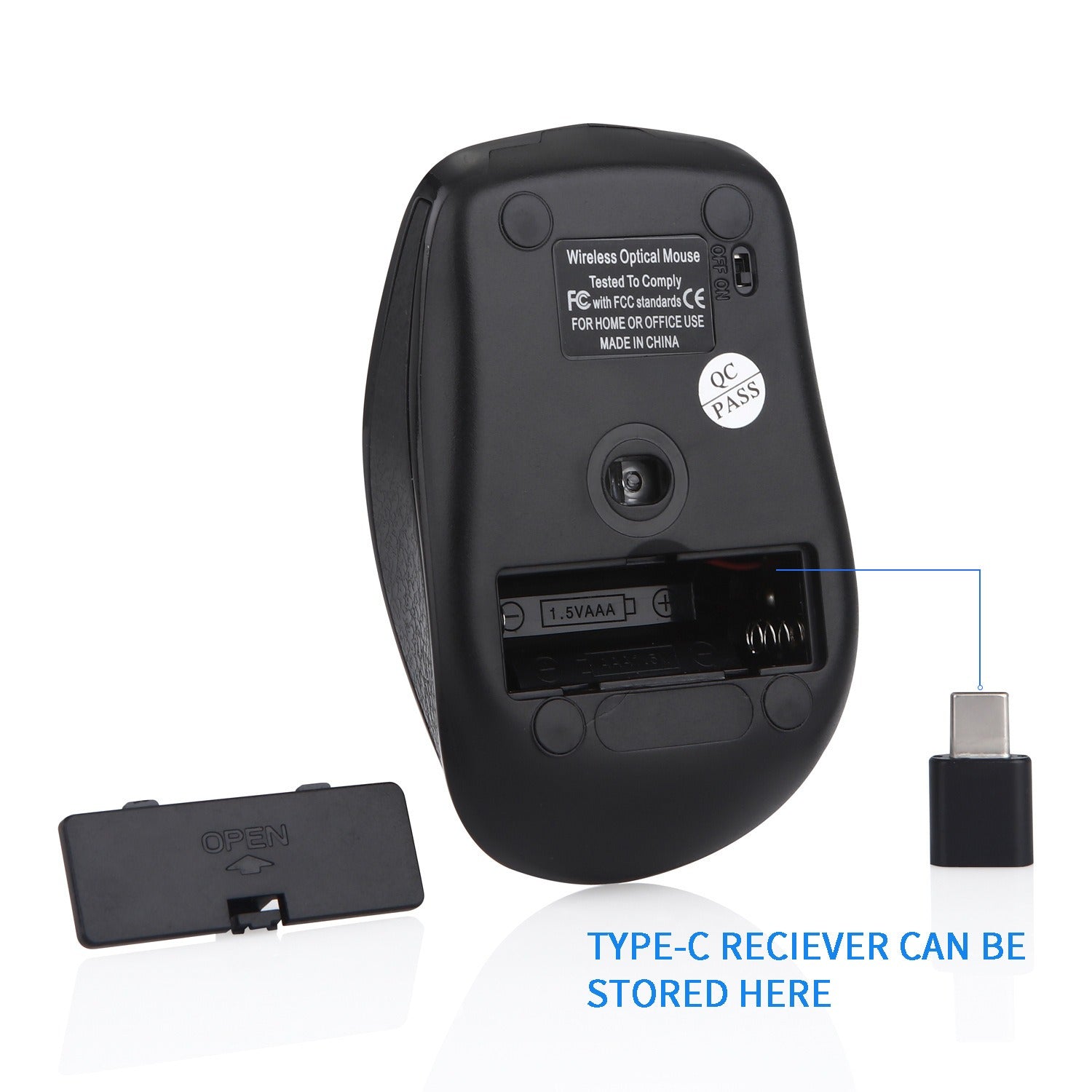 USB-C Wireless Mouse Silent Office Gaming Laptop Creative Wireless Mouse - Gaming Empire