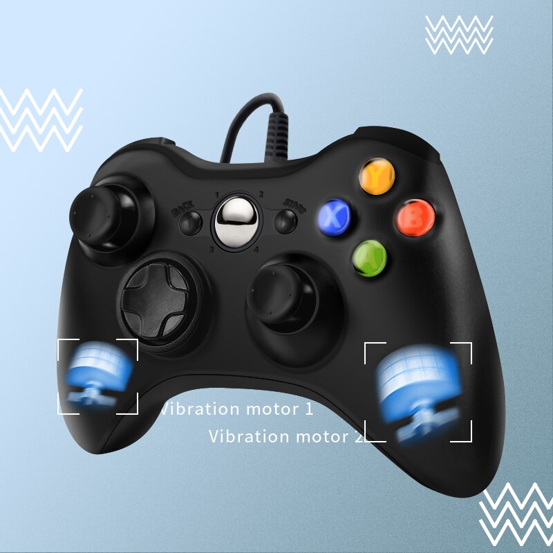DATA FROG USB Wired Gamepad for Xbox 360 /Slim Controller for Windows 7/8/10 Microsoft PC Controller Support for Steam Game - Gaming Empire