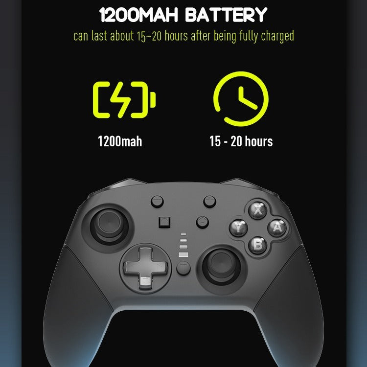 Private Model Adhesive Switch Wireless Bluetooth Controller with Vibration 6-Axis Sensory Switch Pro Gaming Controller - Gaming Empire