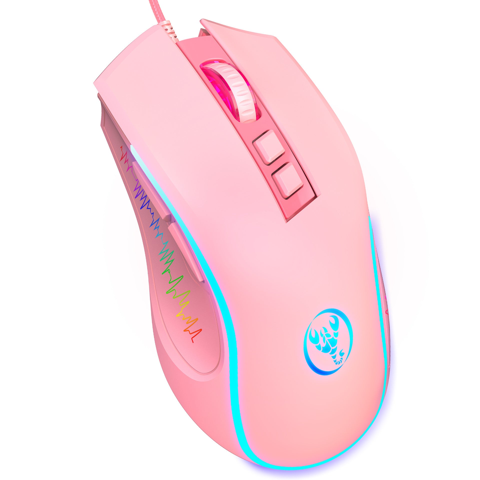 X100 wired gaming mouse with colorful glowing e-sports office mouse adjustable 3600dpi - Gaming Empire