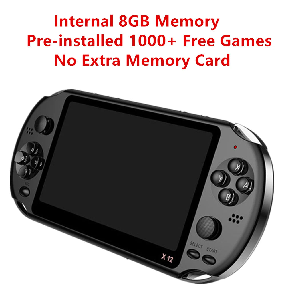 Newest 5.1 inch Handheld Portable Game Console Dual Joystick 8GB preloaded 1000 free games support TV Out video game machine - Gaming Empire