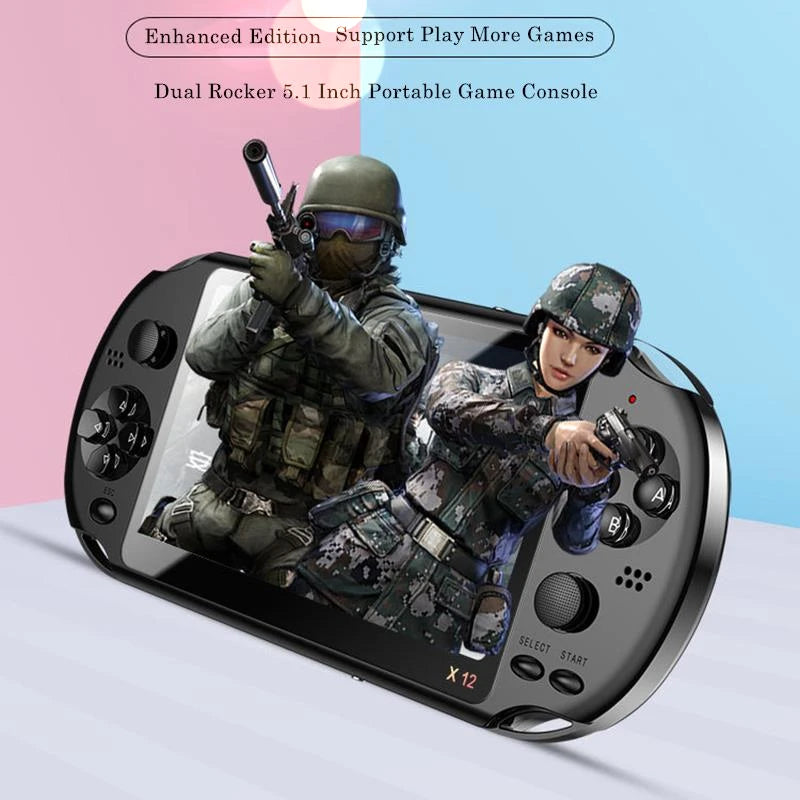 Newest 5.1 inch Handheld Portable Game Console Dual Joystick 8GB preloaded 1000 free games support TV Out video game machine - Gaming Empire