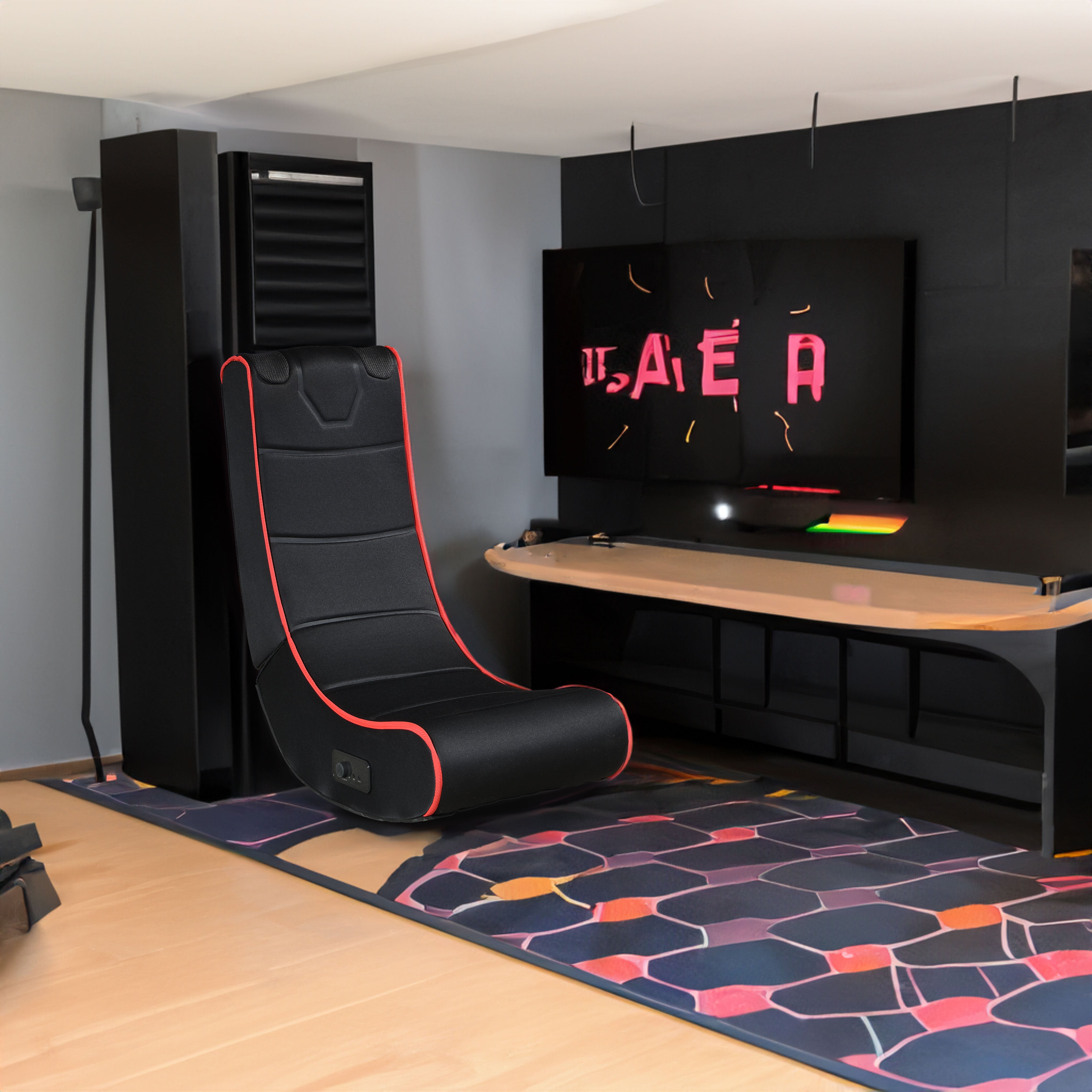 FOLDABLE GAMING CHAIR WITH ONBOARD SPEAKERS - Gaming Empire