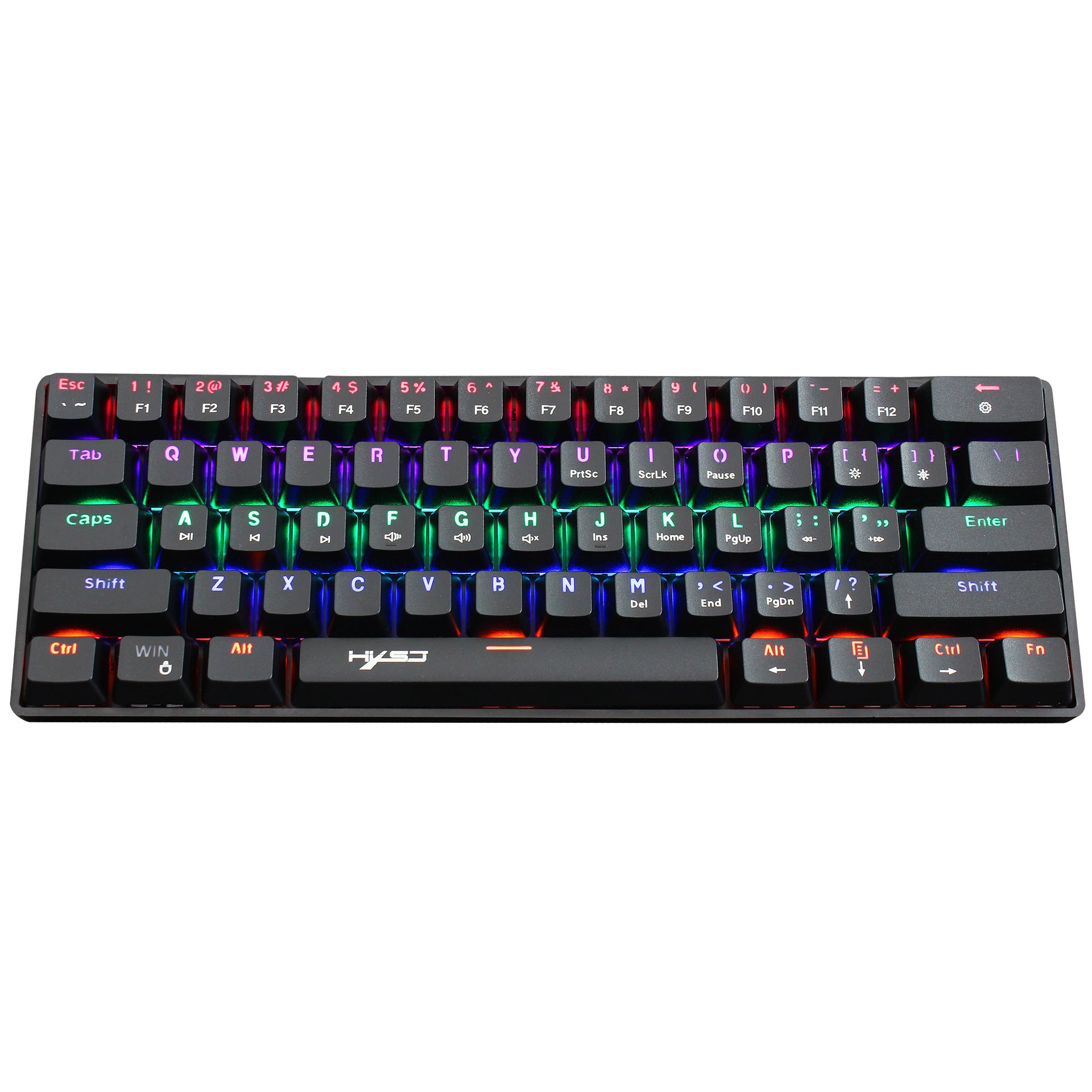 Mechanical 61 keyboard wired blue axis office keyboard gaming gaming illuminated RGB mechanical keyboard - Gaming Empire