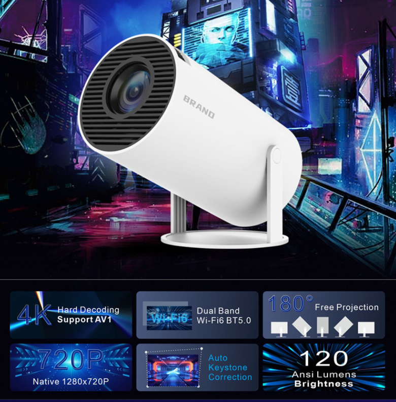 New game version HY300/P30 4K Android 11 game console HD projection home projector - Gaming Empire
