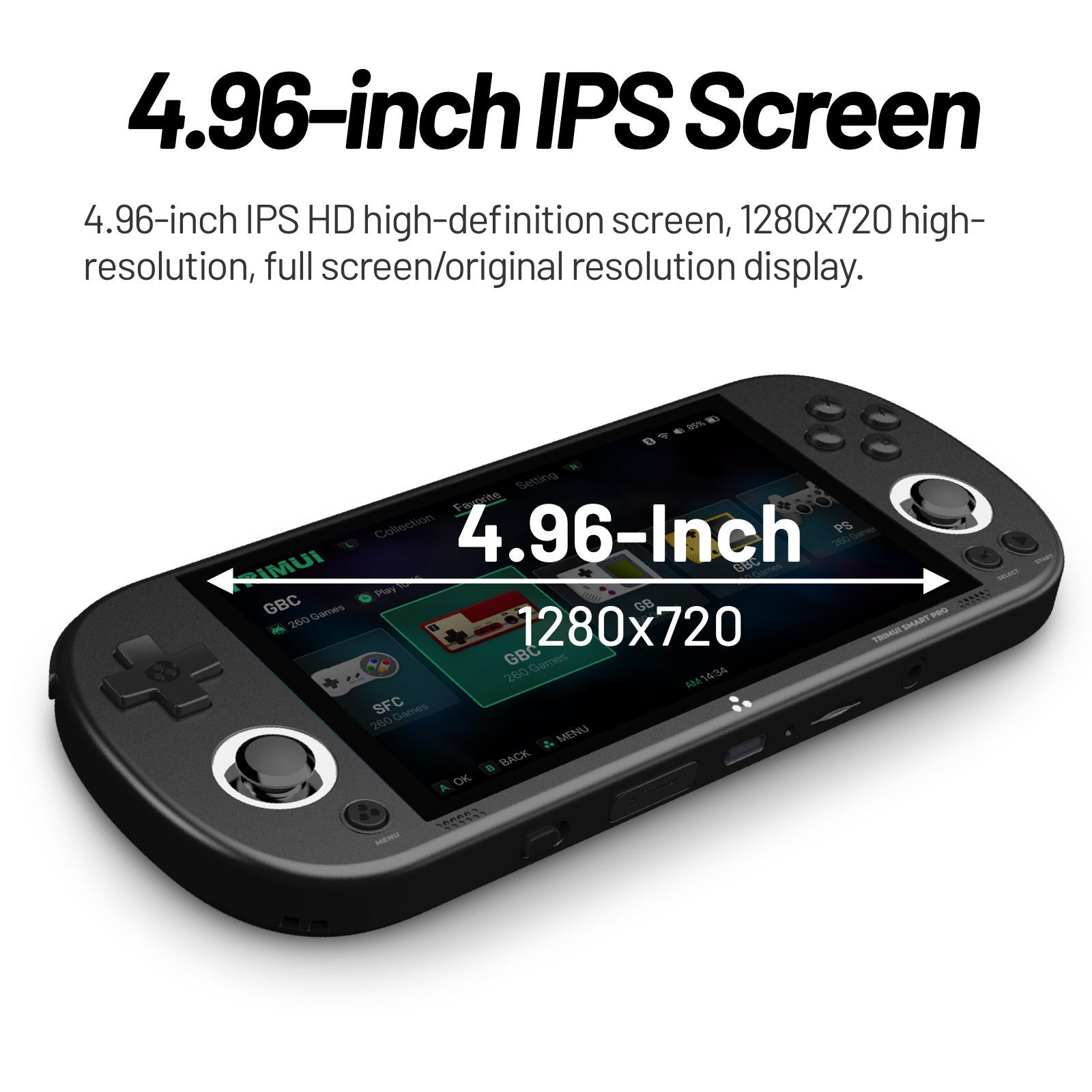 5-inch high-definition wireless open-source mini PS1 handheld game console - Gaming Empire