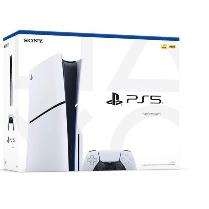 Playstation 5 Disc Console Slim - Compatible with Games - Ideal for Home Entertainment Handle Lightning