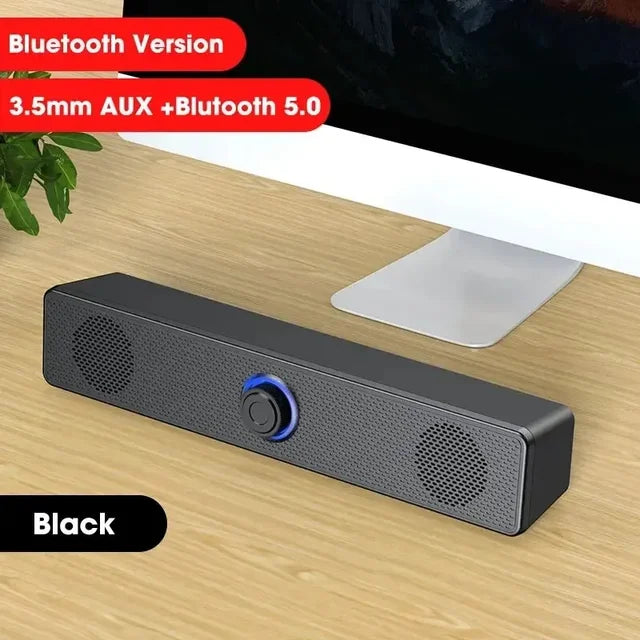 PC Soundbar Wired and Wireless Bluetooth Speaker USB Powered Soundbar for TV Pc Laptop Gaming Home Theater Surround Audio System - Gaming Empire