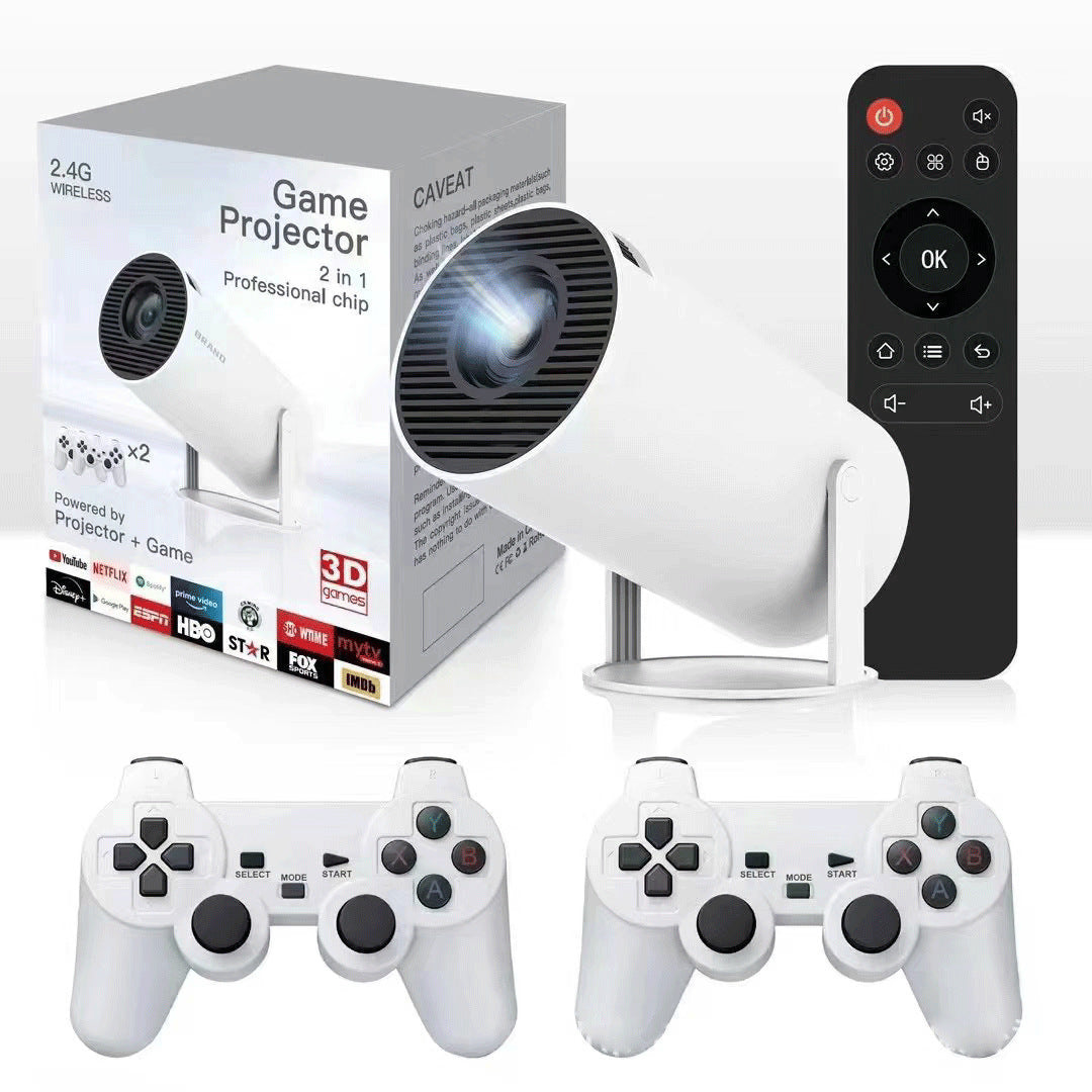 New game version HY300/P30 4K Android 11 game console HD projection home projector - Gaming Empire