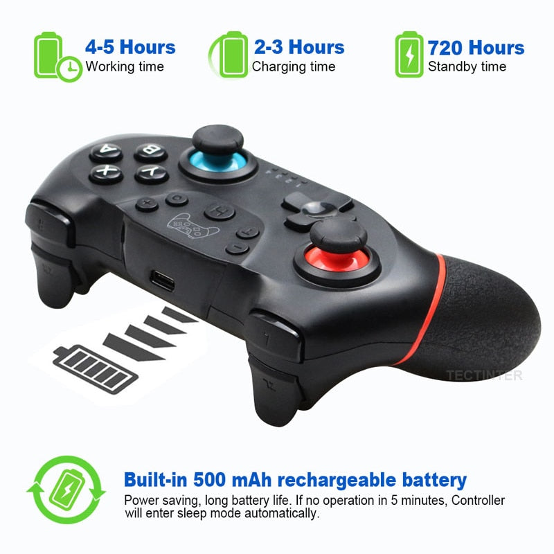 Wireless Bluetooth Gamepad For Nintendo Switch Pro NS-Switch Pro Game joystick Controller For Switch Console with 6-Axis Handle - Gaming Empire