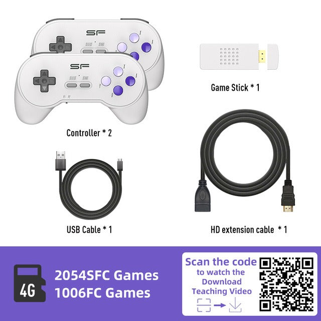 SFC Classic Retro Gaming Console Super SNES Wireless Doubles HD Gaming Console Y2 SF Mini Gaming Console - Gaming Empire