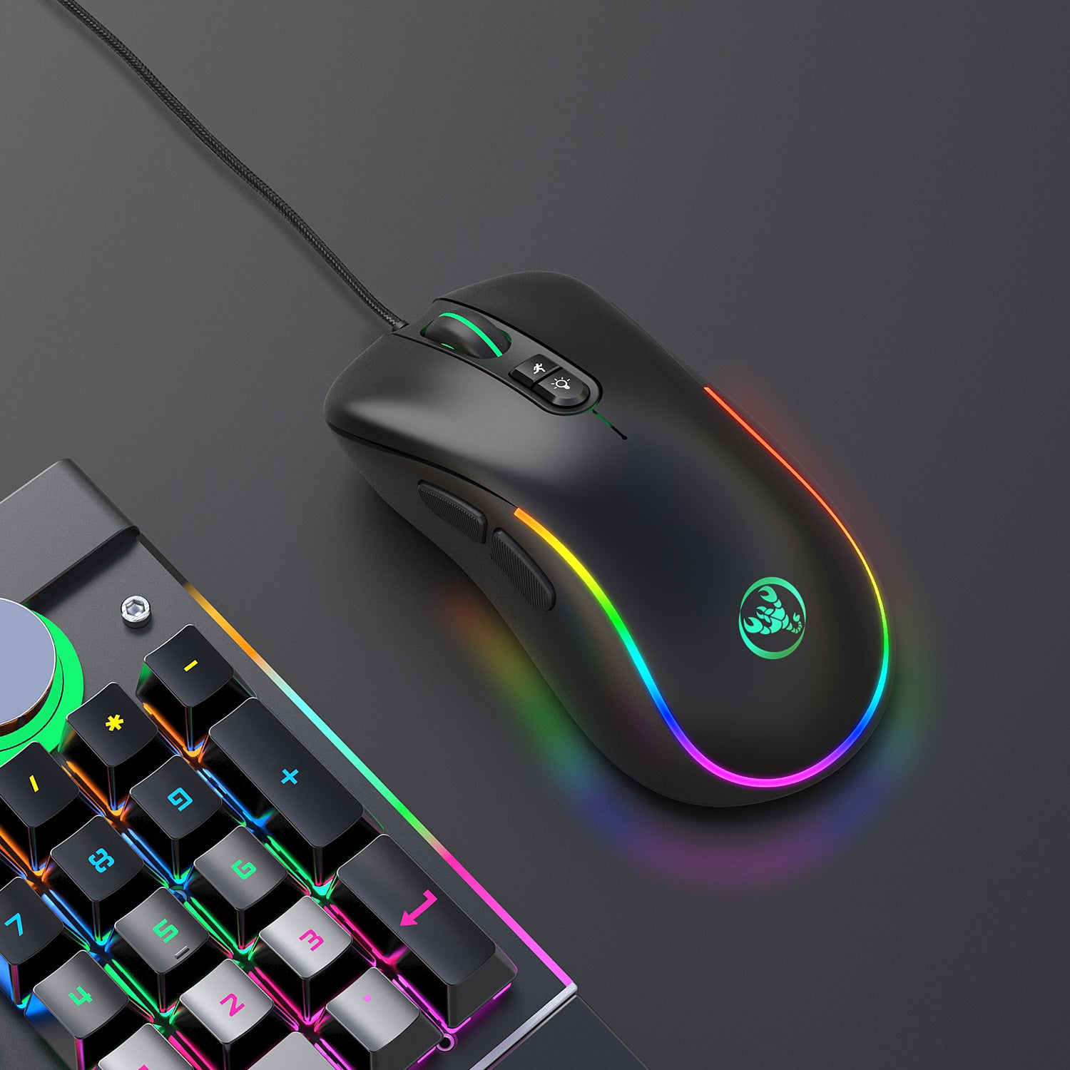 7D key gaming mouse, macro programmable RGB luminous gaming wired mouse - Gaming Empire