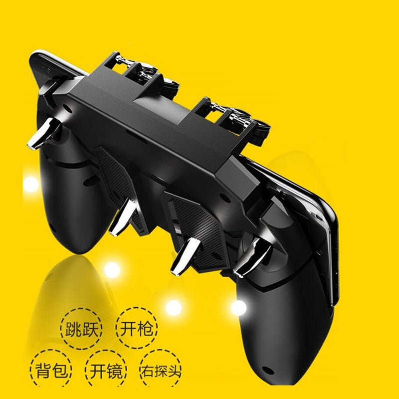 Pubg Game Gamepad AK66 For Mobile Phone Shooter Trigger Fire Button Game Controller Joystick Metal Trigger - Gaming Empire